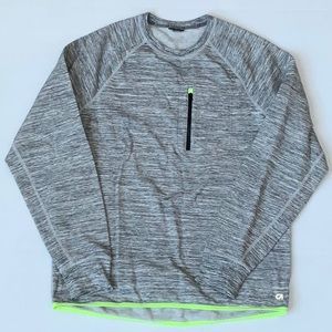 Gap Fit Men’s Sweatshirt - Heather Gray Lightly Lined - Size M